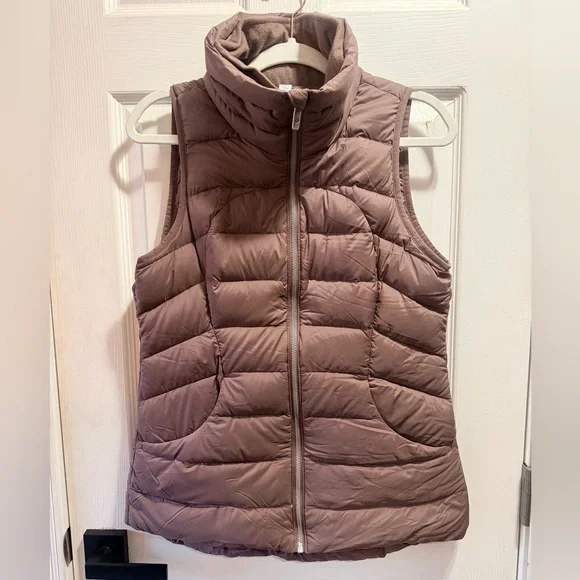 Lululemon Pack It Down Vest Mauve Stone Goose Down Puffer Packable Travel Vest - Picture 2 of 6